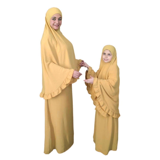 Special Prayer Abaya (Honey Yellow)
